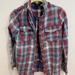 Urban Outfitters BDG Denim Plaid Shirt